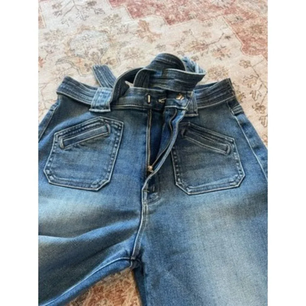 Mother The Tie Patch Rambler Jean Hop On Hop Off Jeans Womens Size 29 Stretch - Picture 3 of 10